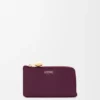 Portamonedas «Pebble» de piel de becerro con grano «Pebble»