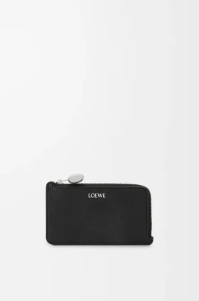 Portamonedas «Pebble» de piel de becerro con grano «Pebble»