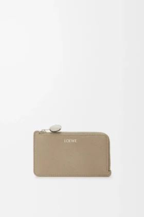 Portamonedas «Pebble» de piel de becerro con grano «Pebble»