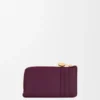 Portamonedas «Pebble» de piel de becerro con grano «Pebble»