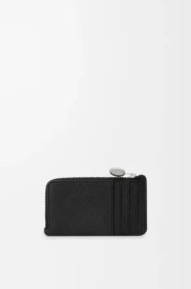 Portamonedas «Pebble» de piel de becerro con grano «Pebble»