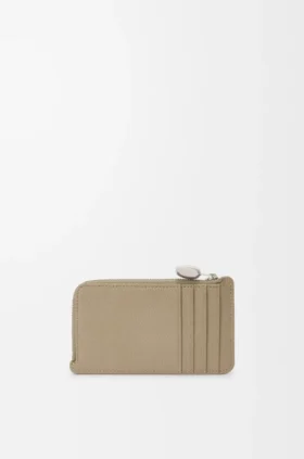 Portamonedas «Pebble» de piel de becerro con grano «Pebble»