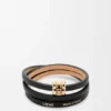 Pulsera Anagram Bombé Twist de piel de becerro