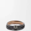 Pulsera Anagram Bombé Twist de piel de becerro