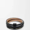 Pulsera Anagram Bombé Twist de piel de becerro