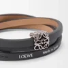 Pulsera Anagram Bombé Twist de piel de becerro