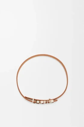Pulsera «Double Wrap» de loewe en piel de becerro