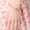 Pulsera «Pebble Cube» en plata de ley