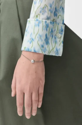 Pulsera «Pebble» de plata de ley