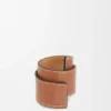 Pulsera tipo «slap» de piel de becerro