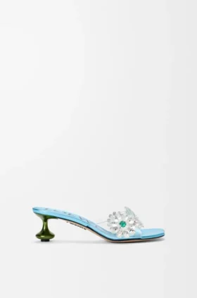 Sandalias «Toy» con flores de cristal en PVC