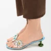 Sandalias «Toy» con flores de cristal en PVC