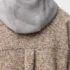 Sobrecamiseta de mezcla de lana y llama