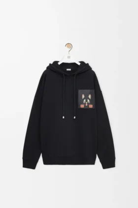 Sudadera con capucha de corte holgado de algodón