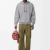 Sudadera con capucha de corte holgado de algodón