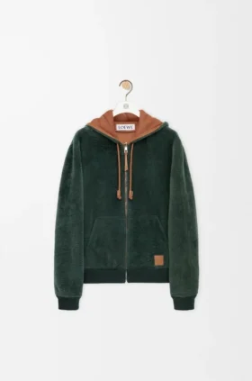 Sudadera con capucha de piel de oveja