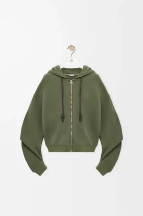 Sudadera con capucha «Flamenco» de algodón y cachemira
