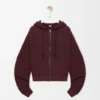 Sudadera con capucha «Flamenco» de algodón y cachemira