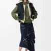 Sudadera con capucha «Flamenco» de algodón y cachemira