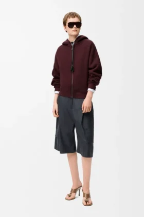 Sudadera con capucha «Flamenco» de algodón y cachemira