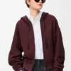 Sudadera con capucha «Flamenco» de algodón y cachemira