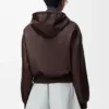 Sudadera con capucha «Flamenco» de piel de cordero napa