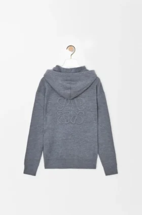 Sudadera con capucha y cremallera «Anagram» de lana