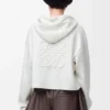 Sudadera con capucha y cremallera «Anagram» de lana