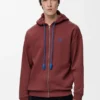 Sudadera con capucha y cremallera de algodón