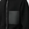 Sudadera con capucha y cremallera de lana