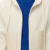 Sudadera con capucha y cremallera de lana