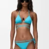 Top de bikini de jersey técnico