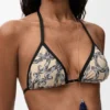 Top de bikini de jersey técnico