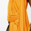 Top drapeado de viscosa