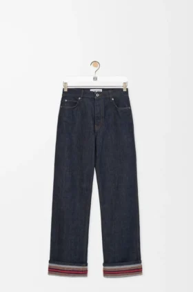 Vaqueros con bajo remangado de denim