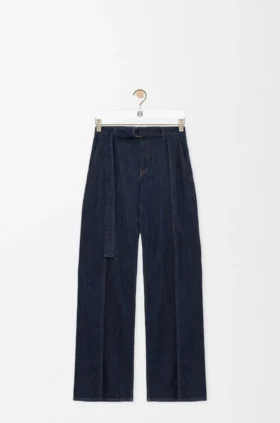 Vaqueros con cinturón de denim