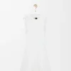 Vestido sin mangas de algodón elástico