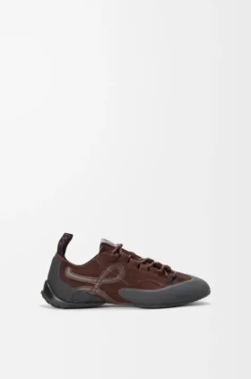 Zapatilla Grip de piel de becerro ante