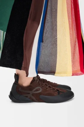 Zapatilla Grip de piel de becerro ante