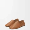 Zapatilla Origami de piel de becerro suave