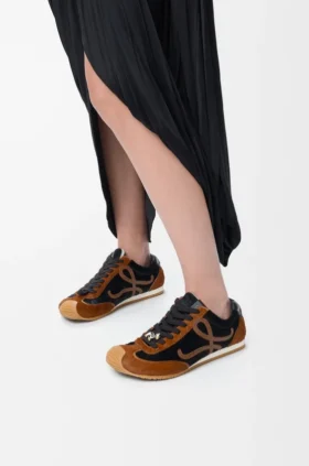 Zapatillas Ballet Runner 2.0 en piel de becerro peluda