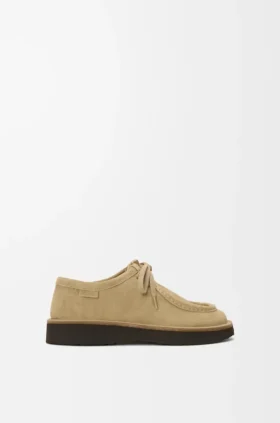 Zapatos con cordones «Faro» de piel de becerro anteada