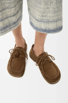 Zapatos náuticos «Campo» de piel de becerro de ante